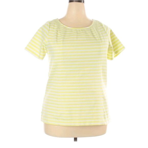 Lane Bryant Yellow Short Sleeve Top LIKE NEW - Picture 6 of 9